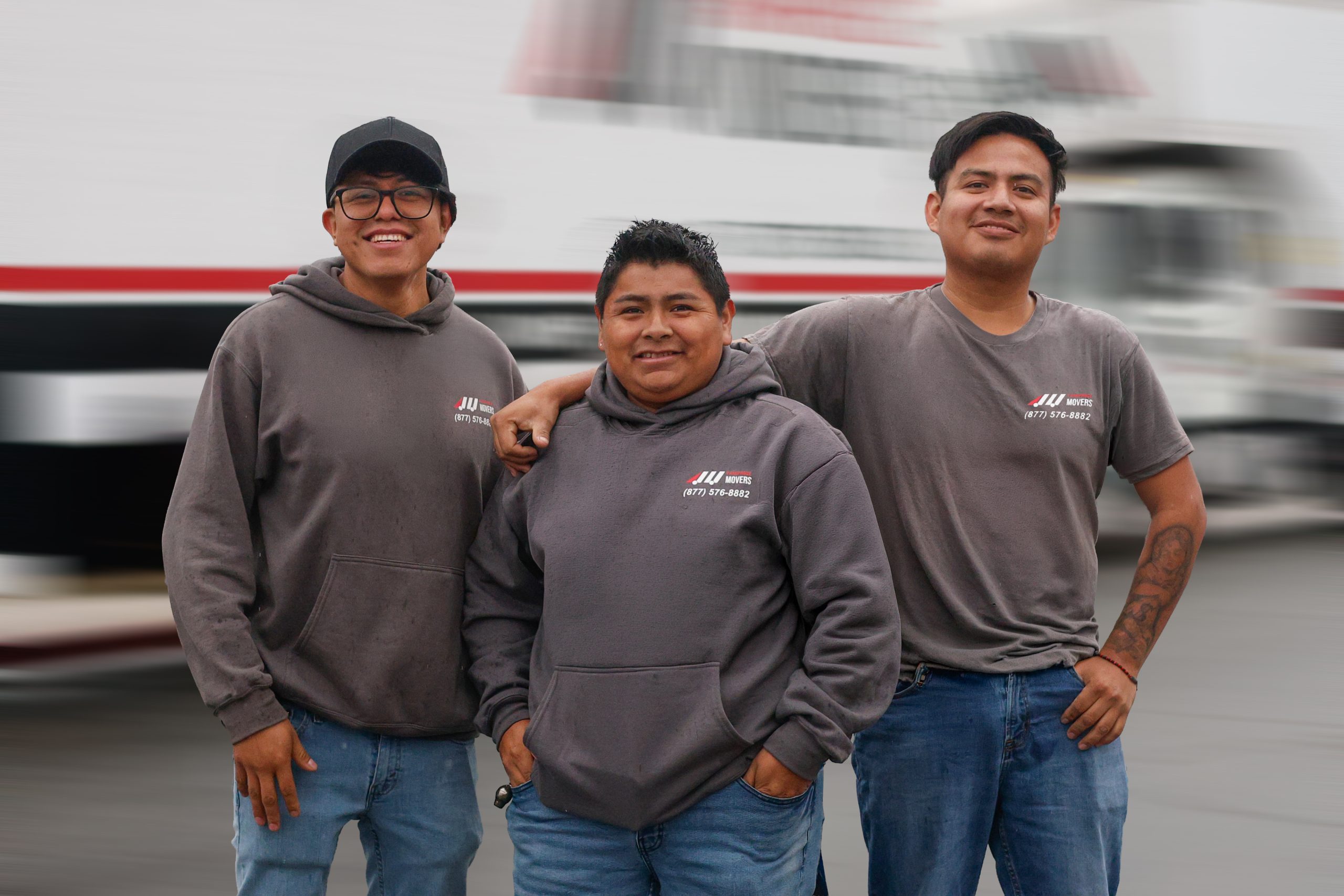 FairPrice Movers crew and trucks